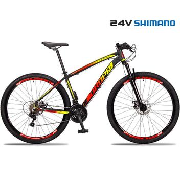 Bicicleta Dropp Z3 Disc M Aro 29 Susp. Dianteira 24 Marchas - Amarelo/vermelho