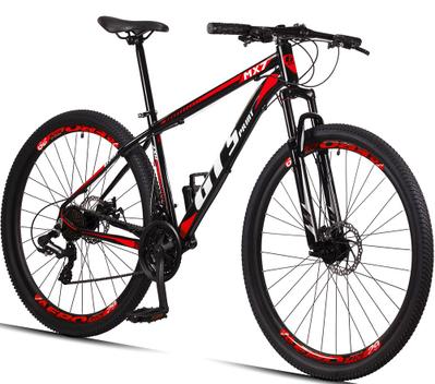 Bicicleta Gt Sprint Mx7 Disc M Aro 29 Susp. Dianteira 27 Marchas - Preto/vermelho
