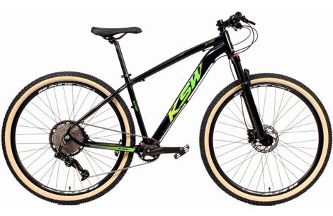 Bicicleta Ksw Xlt Disc H Aro 29 Susp. Dianteira 12 Marchas - Preto/verde