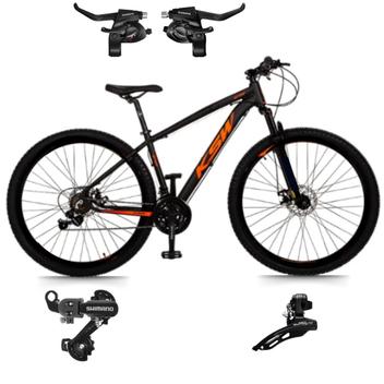 Bicicleta Ksw Xlt Disc M Aro 29 Susp. Dianteira 21 Marchas - Preto/laranja
