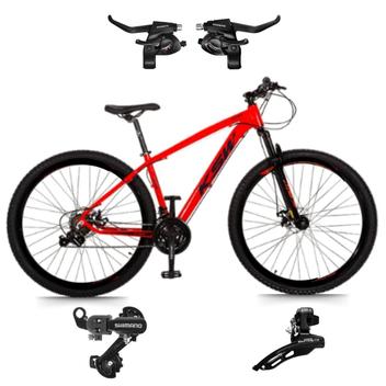 Bicicleta Ksw Xlt Disc M Aro 29 Susp. Dianteira 21 Marchas - Preto/vermelho