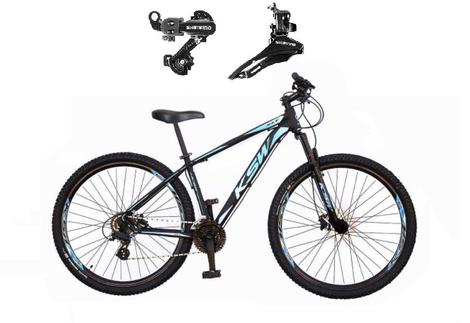 Bicicleta Ksw Xlt Disc H Aro 29 Susp. Dianteira 24 Marchas - Preto/azul