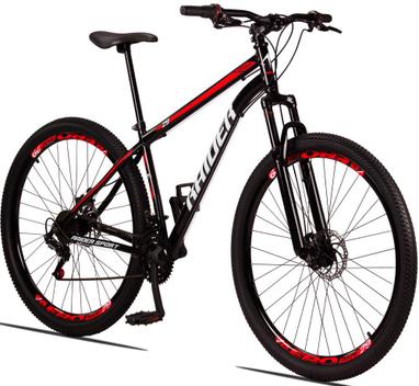 Bicicleta Raider Sport Disc M Aro 29 Susp. Dianteira 21 Marchas - Preto/vermelho