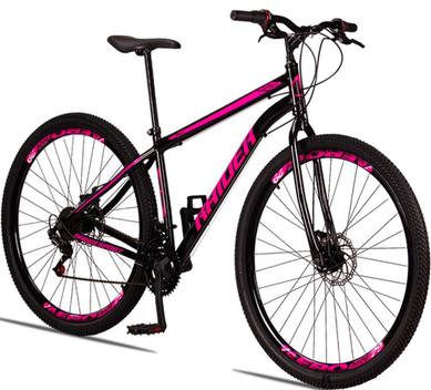 Bicicleta Raider Sport Disc M Aro 29 Susp. Dianteira 21 Marchas - Preto/rosa