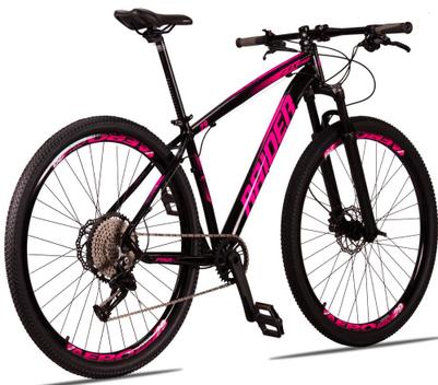 Bicicleta Raider Z3x Pro Disc H Aro 29 Susp. Dianteira 12 Marchas - Preto/rosa