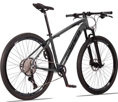 Bicicleta Raider Z3x Pro Disc H Aro 29 Susp. Dianteira 12 Marchas - Grafite/preto