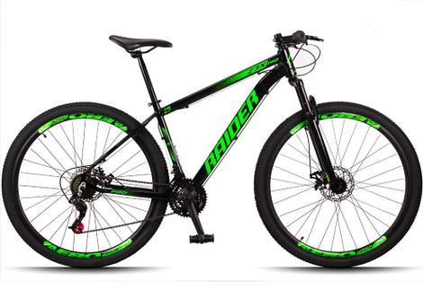 Bicicleta Raider Z3x Disc H Aro 29 Susp. Dianteira 21 Marchas - Preto/verde