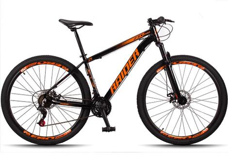 Bicicleta Raider Z3x Disc M Aro 29 Susp. Dianteira 21 Marchas - Preto/laranja