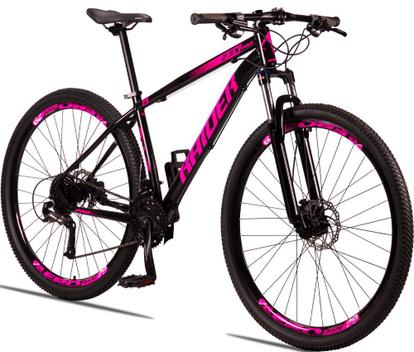 Bicicleta Raider Z3x Pro Disc H Aro 29 Susp. Dianteira 27 Marchas - Preto/rosa