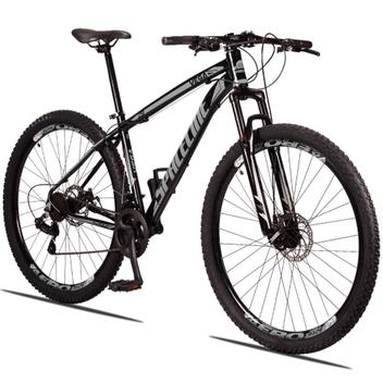 Bicicleta Spaceline Vega Disc M Aro 29 Susp. Dianteira 21 Marchas - Preto/cinza