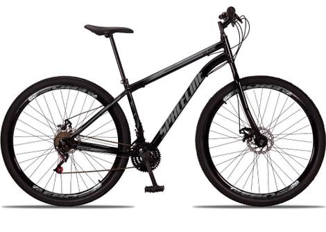 Bicicleta Spaceline Vênus Disc M Aro 29 Susp. Dianteira 21 Marchas - Preto/cinza