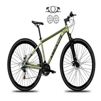 Bicicleta Absolute Nero 5 Aro 29 Susp. Dianteira 21 Marchas - Oliva