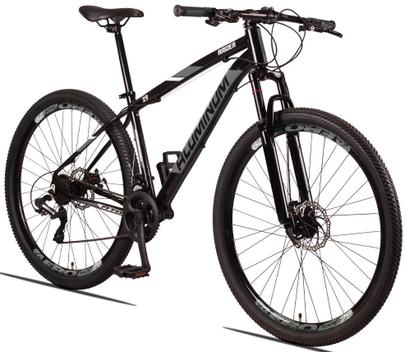 Bicicleta Raider Aluminum Disc M Aro 29 Susp. Dianteira 24 Marchas - Preto/cinza