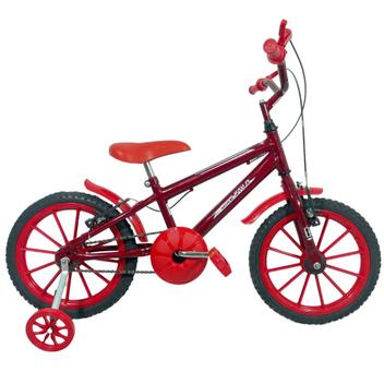 Bicicleta Samy Aro 16 Rígida 1 Marcha - Vermelho