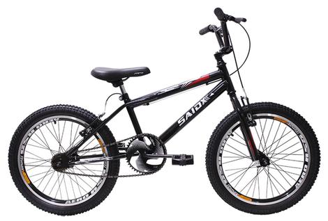 Bicicleta Saidx Cross Freestyle Aro 20 Rígida 1 Marcha - Preto