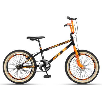 Bicicleta Kls Free Gold Vb Aro 20 Rígida 1 Marcha - Preto/laranja