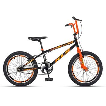 Bicicleta Kls Free Style Vb Aro 20 Rígida 1 Marcha - Preto/laranja