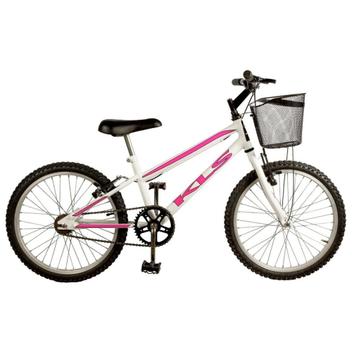 Bicicleta Kls Free Gold Vb Aro 20 Rígida 1 Marcha - Branco/rosa