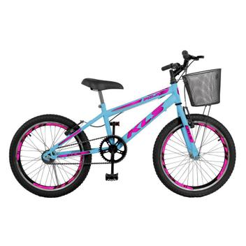 Bicicleta Kls Free Style Vb Aro 20 Rígida 1 Marcha - Azul/rosa
