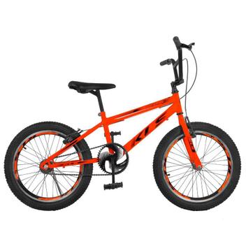 Bicicleta Kls Free Style Vb Aro 20 Rígida 1 Marcha - Laranja/preto