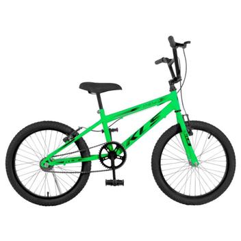 Bicicleta Kls Free Style Vb Aro 20 Rígida 1 Marcha - Verde/preto