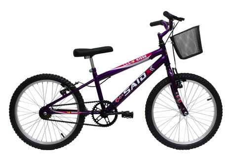 Bicicleta Saidx Kitty Aro 20 Rígida 1 Marcha - Violeta