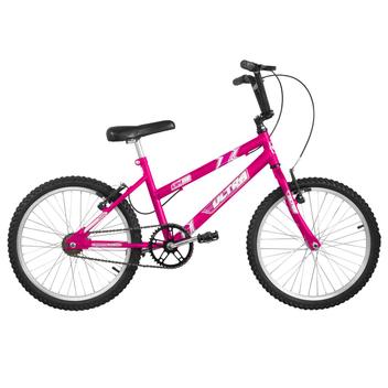 Bicicleta Ultra Bikes Pro Tork Ultra Aro 20 Rígida 18 Marchas - Branco/rosa