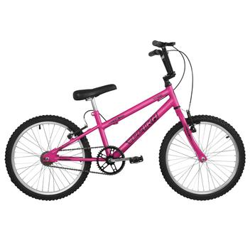 Bicicleta Ultra Bikes Pro Tork Rebaixada Aro 20 Rígida 1 Marcha - Branco/rosa