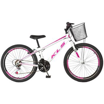 BICICLETA MOUNTAIN BIKE ARO 24 FEMININA - ROSA