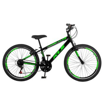 Bicicleta Kls Sport Gold Vb Aro 24 Rígida 21 Marchas - Preto/verde