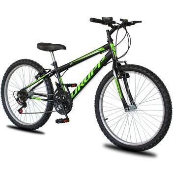 Bicicleta Dropp Sport Vb Aro 24 Rígida 18 Marchas - Preto/verde