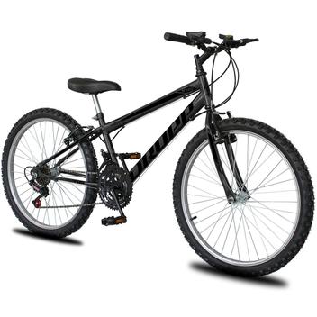 Bicicleta Dropp Sport Vb Aro 24 Susp. Dianteira 18 Marchas - Grafite/preto