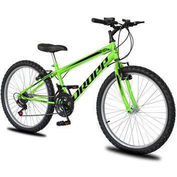 Bicicleta Dropp Sport Vb Aro 24 Rígida 18 Marchas - Verde/preto
