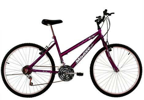 Bicicleta Dalannio Bike Moove Aro 24 Rígida 18 Marchas - Roxo