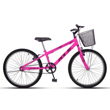 Bicicleta Kls Free Vb Aro 24 Rígida 1 Marcha - Rosa/preto