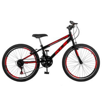 Bicicleta Kls Sport Gold Vb Aro 24 Rígida 21 Marchas - Preto/vermelho