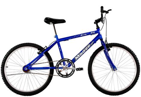 Bicicleta Dalannio Bike Moove Aro 24 Rígida 1 Marcha - Azul