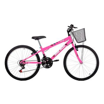 Bicicleta Mormaii Safira Vb Aro 24 Rígida 18 Marchas - Rosa