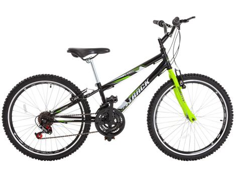 Bicicleta Track&bikes Axess Vb Aro 24 Susp. Dianteira 21 Marchas - Preto/verde