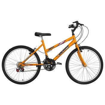 Bicicleta Ultra Bikes Pro Tork Ultra Aro 24 Rígida 18 Marchas - Laranja