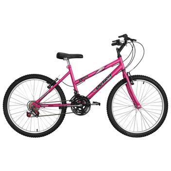 Bicicleta Ultra Bikes Pro Tork Aro 24 Rígida 18 Marchas - Rosa