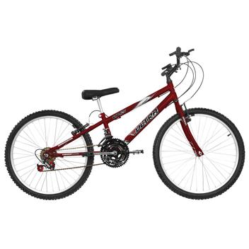 Bicicleta Ultra Bikes Pro Tork Rebaixada Aro 24 Rígida 18 Marchas - Vermelho