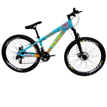 Bicicleta Vikingx Tuff 25 Aro 26 Susp. Dianteira 21 Marchas - Laranja