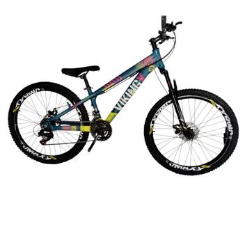 Bicicleta Vikingx Tuff 25 Aro 26 Susp. Dianteira 21 Marchas - Azul