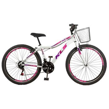 Bicicleta Kls Sport Gold Vb Aro 26 Rígida 21 Marchas - Branco/rosa/roxo