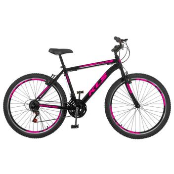 Bicicleta Kls Sport Gold Vb Aro 26 Rígida 21 Marchas - Preto/rosa