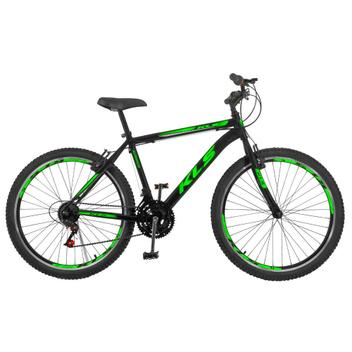 Bicicleta Kls Sport Gold Vb Aro 26 Rígida 21 Marchas - Preto/verde