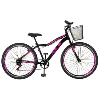 Bicicleta Kls Sport Gold Vb Aro 26 Rígida 7 Marchas - Preto/rosa