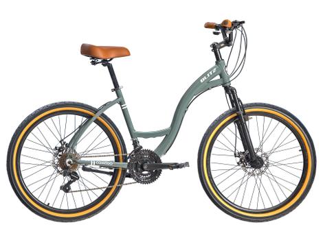 Bicicleta Blitz Comodo Dis M Aro 29 Susp. Dianteira 21 Marchas - Verde