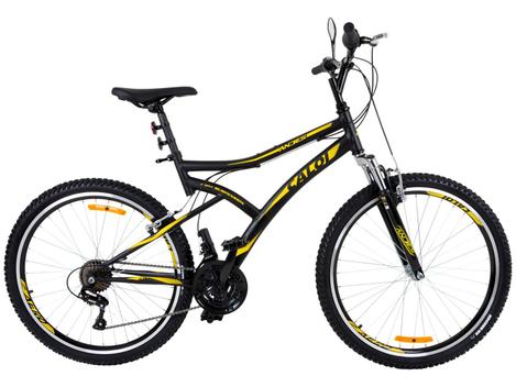 Bicicleta Caloi Andes Vb Aro 26 Susp. Dianteira 21 Marchas - Preto/amarelo